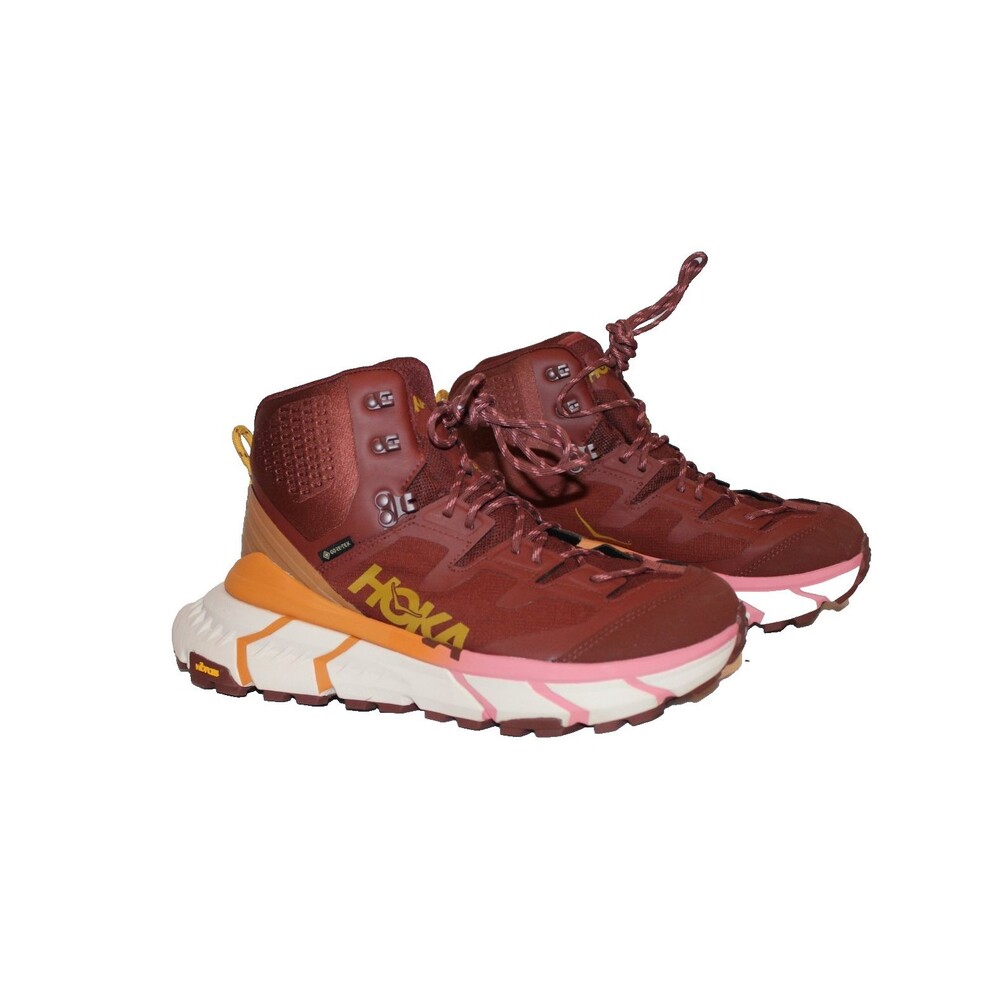 HOKA TenNine Hike GTX Gore-Tex Waterproof Hiking Boots Women's SZ 9 NWOB RED
